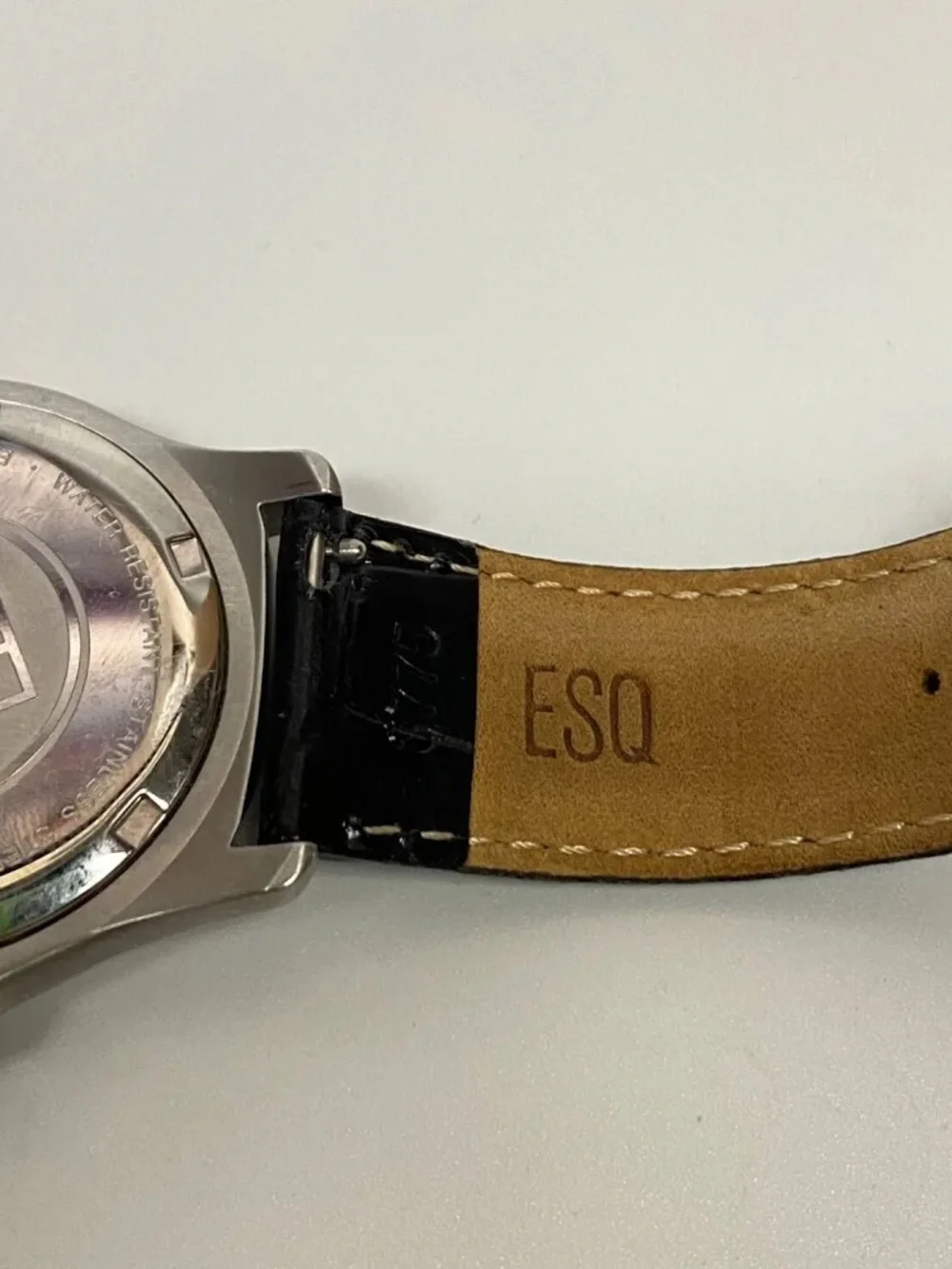 ESQ Women's Silver Watch with Diamond Bezel - White Dial. Glow in the dark hands